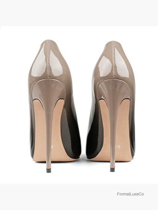 Women\'s Patent Leather Pumps 4.72in Heels Pointed Toe Wedding Stilettos